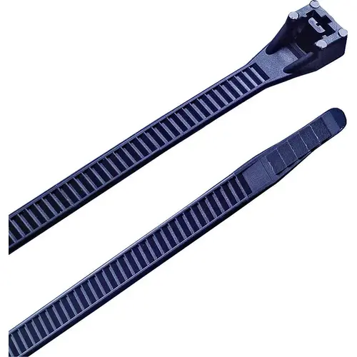 GB 46-448UVB Heavy-Duty Cable Ties, 175 lb Tensile Strength, 48 in L, Black, 50/Bag