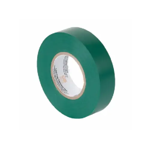 GB GTG-667P Electrical Tape, 60 ft L, 3/4 in W, PVC Backing, Green