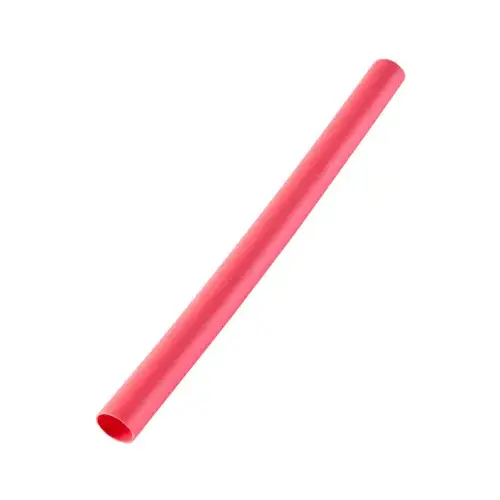 GB HST-250R Heat Shrink Tubing, 1/4 in Expanded, 1/8 in Recovered Dia, 4 in L, Polyolefin, Red - pack of 5