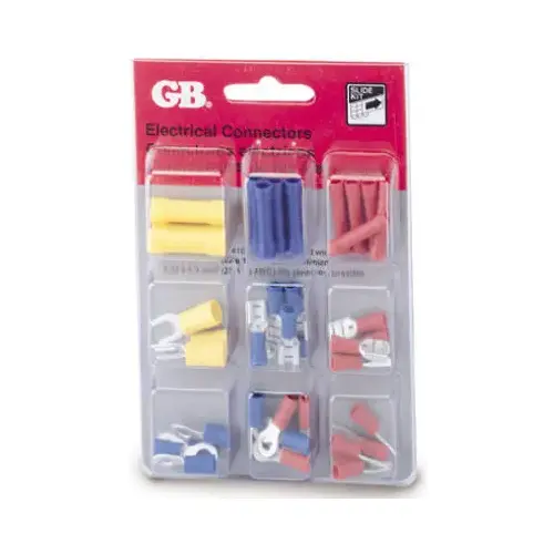 GB TK-40 Terminal Kit, 600 V, 22 to 10 AWG Wire, Assorted - pack of 40