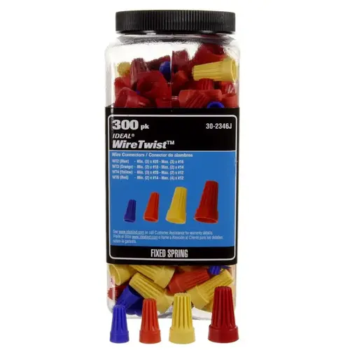 Ideal 30-2346J Wire Connectors WireTwist Assorted Assorted