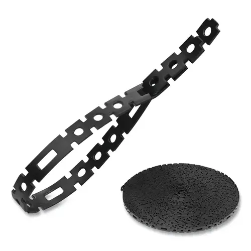Klein Tools 450-700 Stretch Cable Tie Roll, 75 ft Black - pack of 4