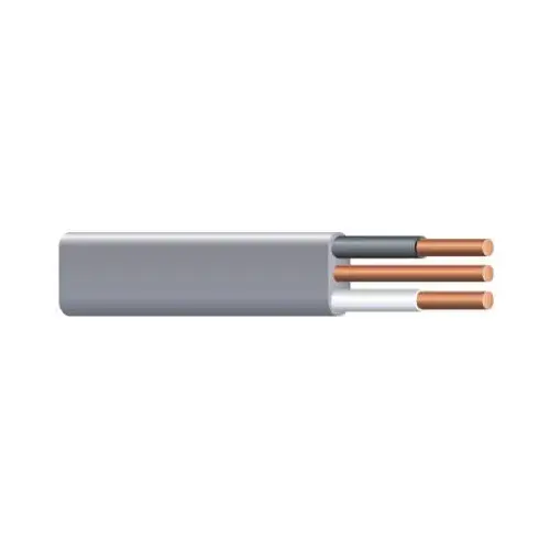 Romex 13058355 Building Wire, #12 AWG Wire, 3 -Conductor, 250 ft L, Copper Conductor, PVC Insulation Gray