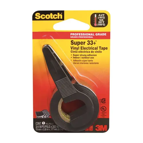 SCOTCH 195 3/4INX200IN ELECTRICAL TAPE Black
