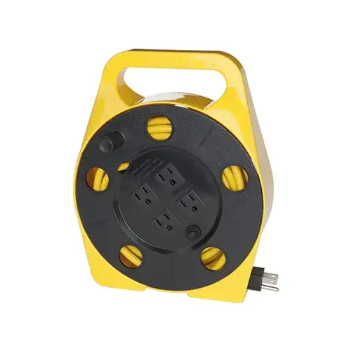 Bayco Products SL-755 Cord Reel, 4-Outlets, 25-Ft.