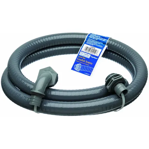 Carlon 150ERB -UPC Flexible Conduit, 3/4 in, 6 ft L, PVC Gray