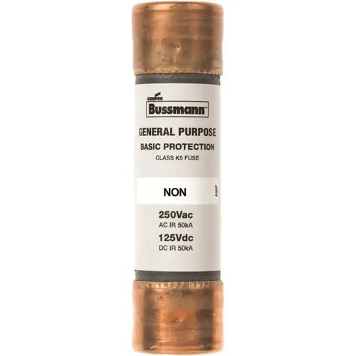 Cooper Bussmann BP/NON-15 15 Amp Brass Cartridge Fuses - Pair