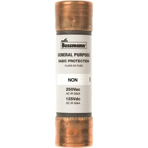 Cooper Bussmann BP/NON-50 50 Amp Brass Cartridge Fuses - Pair