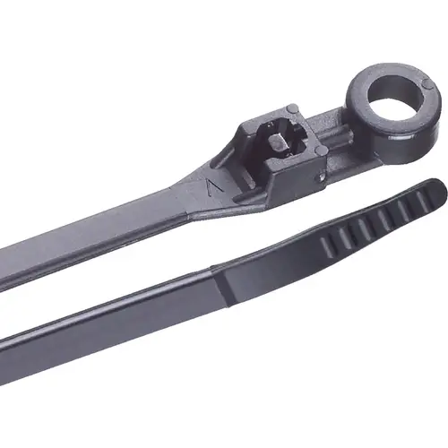 Gardner Bender 48-308UVB 8 In. x 0.17 In. Black Nylon Ultra Violet Mounting Cable Tie - pack of 100