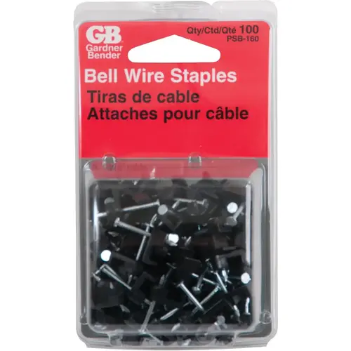 Gardner Bender PSB-160 3/16 In. Plastic Low Voltage Bell Wire Staple (100-Count)