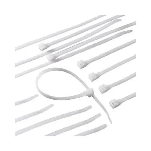 GB 46-315 Cable Tie, Double-Lock Locking, 6/6 Nylon, Natural - pack of 100