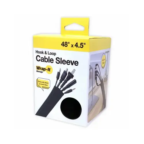JJAAMM LLC 400-SHL-48BL-XCP3 48" H&L Cable Sleeve - pack of 3