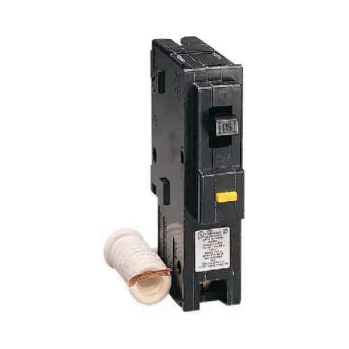 Square D HOM120GFICP Homeline Circuit Breaker, Mini, 20 A, 1 -Pole, 120 V, Fixed Trip, Plug Mounting, Black