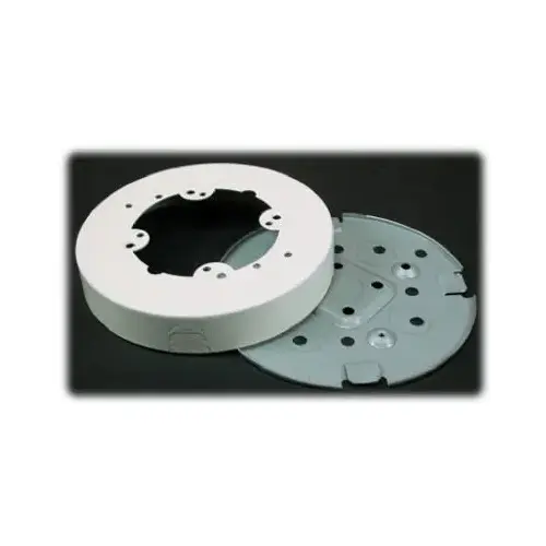 Wiremold B4F Ivory Round Fixture Box