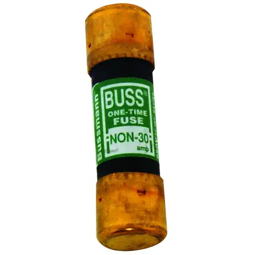Bussmann NON-30-XCP10 Fuse, 30 A, 250 VAC, 125 VDC, 50 kA Interrupt, Melamine Body, Cartridge Fuse - pack of 10