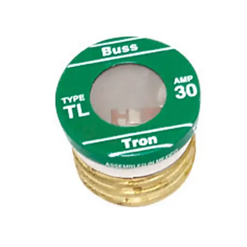 Bussmann TL-30PK4 30A TL Time-Delay Plug Fuse - pack of 4
