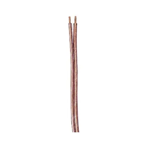 CCI 946016618 Speaker Wire, 24 AWG Wire, Clear Sheath Brown