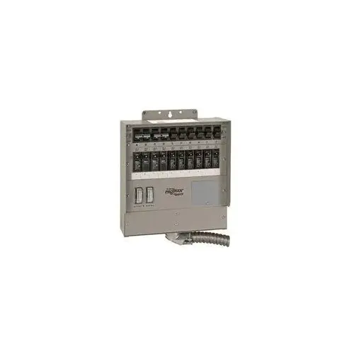 Reliance Controls 510C/R Pro/Tran 2 Transfer Switch, 1 -Phase, 50 A, 120 V, 15 -Circuit, Surface Mounting Powder-Coated