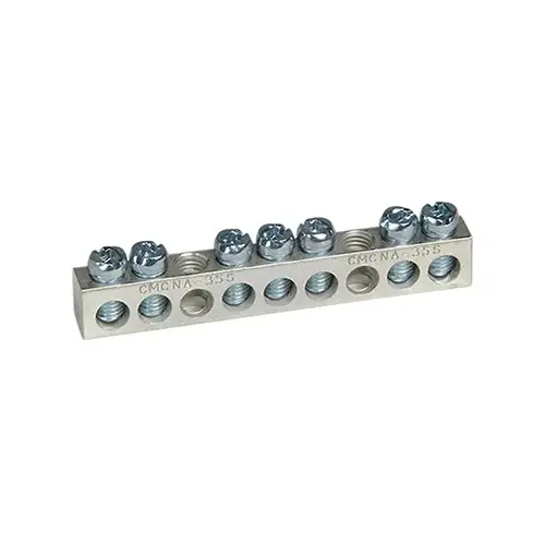 Square D PK7GTACP 7-Terminal QO & Homeline Aluminum Ground Bar Kit Metallic