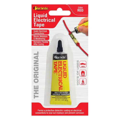 Star Brite 84155 Liquid Electrical Tape 4" W X 7" L Red Vinyl Red
