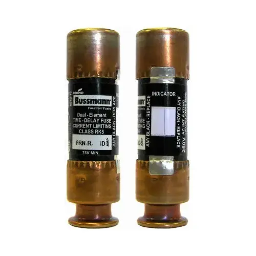 Bussmann BP/FRN-R-30ID Heavy-Duty Fuse, 30 A, 250 VAC, 125 VDC, 20, 200 kA Interrupt, Fiberglass Body, H Pair
