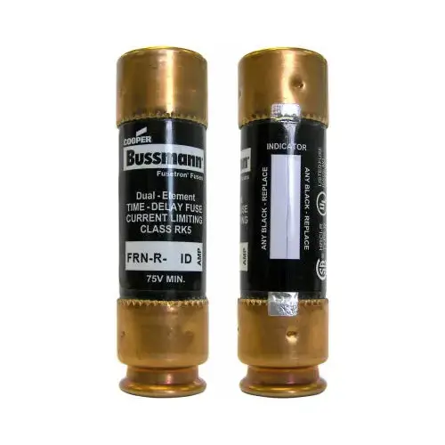 Bussmann BP/FRN-R-40ID Heavy-Duty Fuse, 40 A, 250 VAC, 125 VDC, 20, 200 kA Interrupt, Fiberglass Body, K Pair