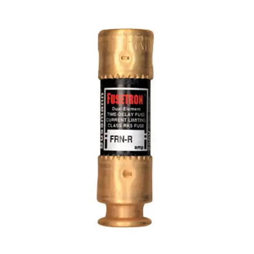 Bussmann BP/FRN-R-50 FRN Series 50 Amp Brass Time-Delay Cartridge Fuses - Pair