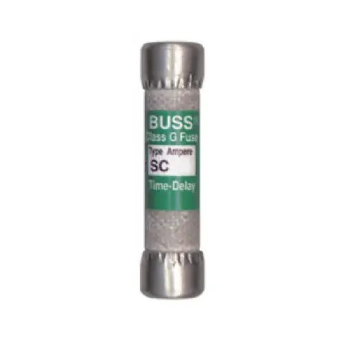 Bussmann BP/SC-20 Time Delay Fuse, 20 A, 600 VAC, 170 VDC, 10, 100 kA Interrupt, Glass Body Pair