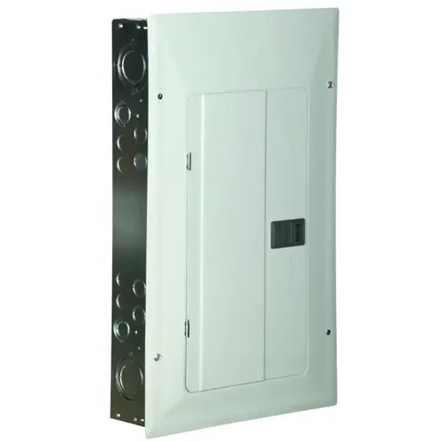 Eaton BRP20L200G Load Center with Ground Bar, 200 A, 1 -Pole, 20 -Space, 40 -Circuit, Main Lug, Type BR Gray