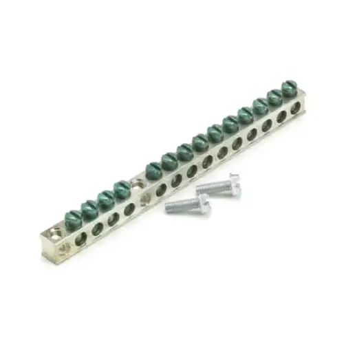 Eaton GBK14P Ground Bar Kit Cutler-Hammer 0 amps N/A V 14 space 14 circuits Bolt-On Mount Aluminum