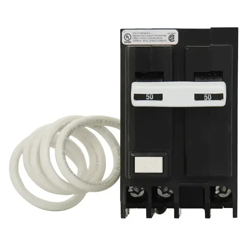 Eaton GFTCB230 Circuit Breaker, GFCI, Type GFTCB, 30 A, 2 -Pole, 120/240 V, Plug Mounting