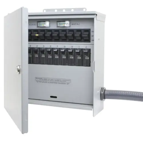 Reliance Controls R310A Pro/Tran 2 Transfer Switch, 1 -Phase, 30/60 A, 125/250 V, 10, 5 -Circuit, 10 -Breaker Powder-Coated
