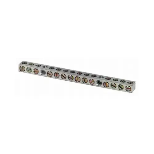 Siemens ECGB10 Ground Bar Kit, 10 -Terminal, 14 to 4 AWG Wire, Aluminum/Copper