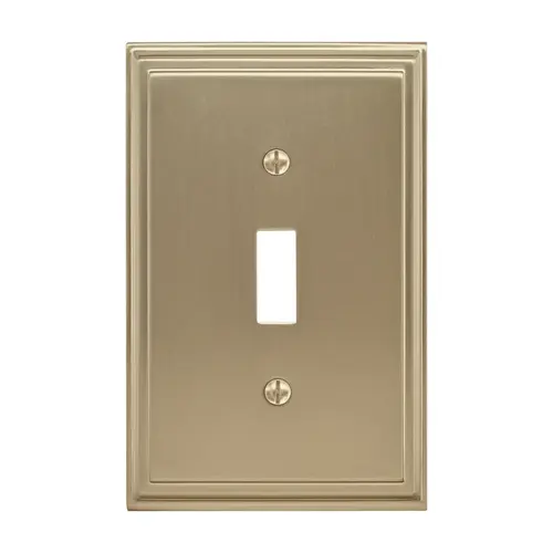 Amerock BP36514BBZ Mulholland Single Toggle Wall Plate Golden Champagne Finish