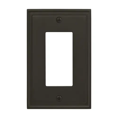 Amerock BP36518BBR 8-3/10" x 6-3/10" Mulholland Single Rocker Wall Plate Black Bronze Finish