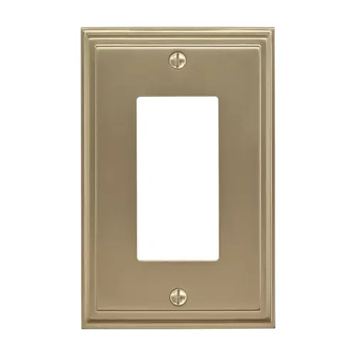 Amerock BP36518BBZ 8-3/10" x 6-3/10" Mulholland Single Rocker Wall Plate Golden Champagne Finish