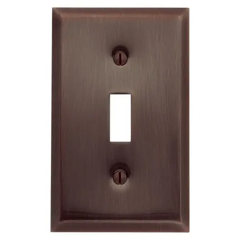 Baldwin 4751.112.CD Single Toggle Switchplate Venetian Bronze
