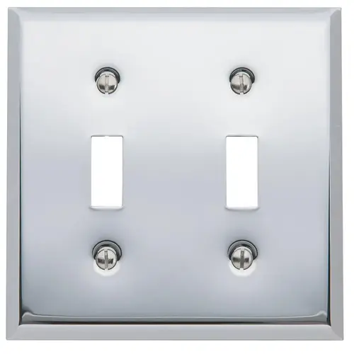 Baldwin 4761.260.CD Double Toggle Switchplate Polished Chrome