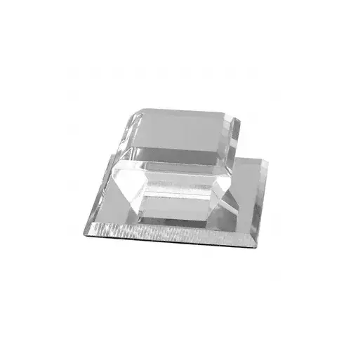 Brixwell 3401710 Acrylic Hand Cut Square Stick-On Mirror Pull Clear