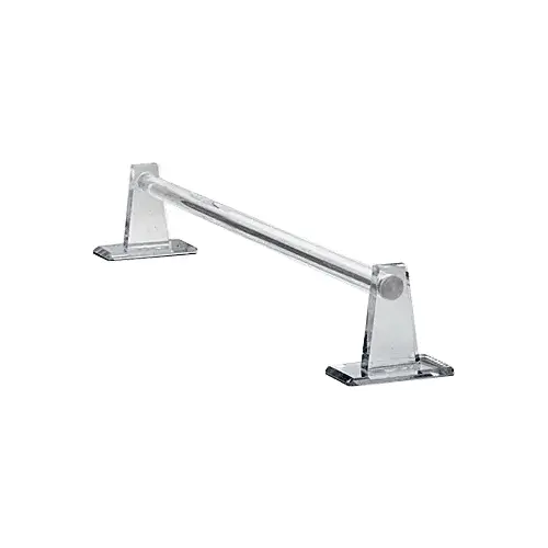 Brixwell MTBC12 Clear Acrylic Mirrored 12" Towel Bar
