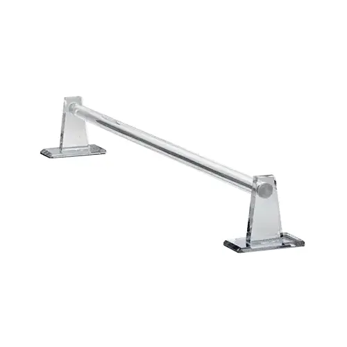Brixwell MTBC24 Clear Acrylic Mirrored 24" Towel Bar