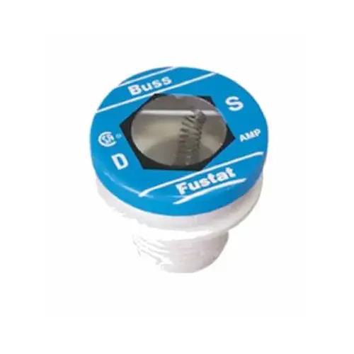 Bussmann BP/S-10 Plug Fuse, 10 A, 125 V, 10 kA Interrupt, Low Voltage, Time Delay Fuse