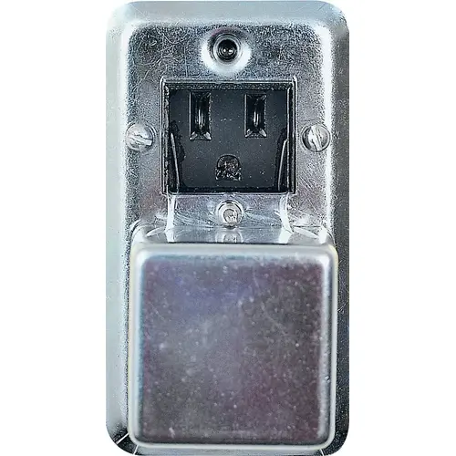 Bussmann BP/SRU 125V 15A 2-1/4 In. Handy Box Fuse Holder Cover Plate Gray