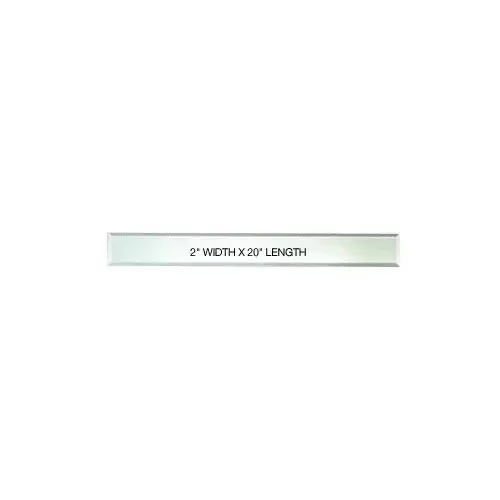 CRL BM4S2X20 Clear Mirror Glass 2" x 20" Strips Beveled on All 4 Sides - pack of 4