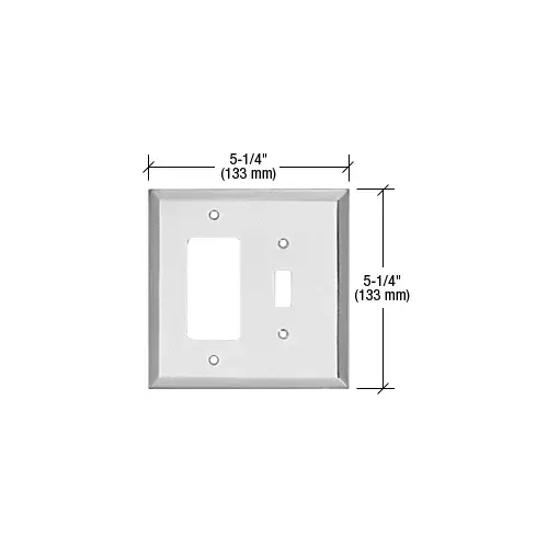 CRL MMP14CH Chrome Designer/Toggle Metal Mirror Plate
