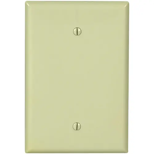 Eaton 2729V-BOX Wallplate, 3-1/2 in W, 1 -Gang, Thermoset, Ivory, Screw Mounting
