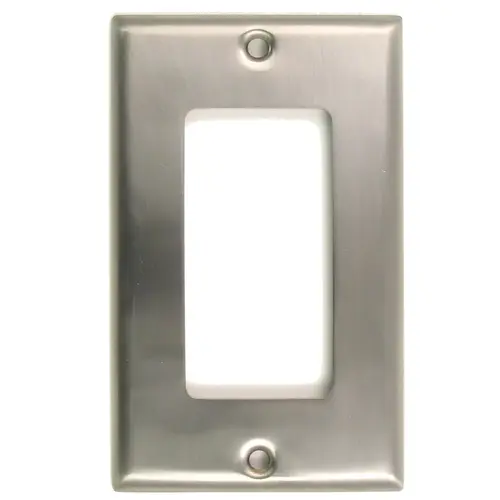 Rusticware 784SN Single Rocker Switch Plate Satin Nickel Finish
