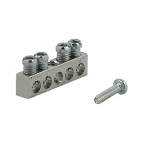 Square D PK4GTACP 4-Terminal QO & Homeline Aluminum Ground Bar Kit Metallic