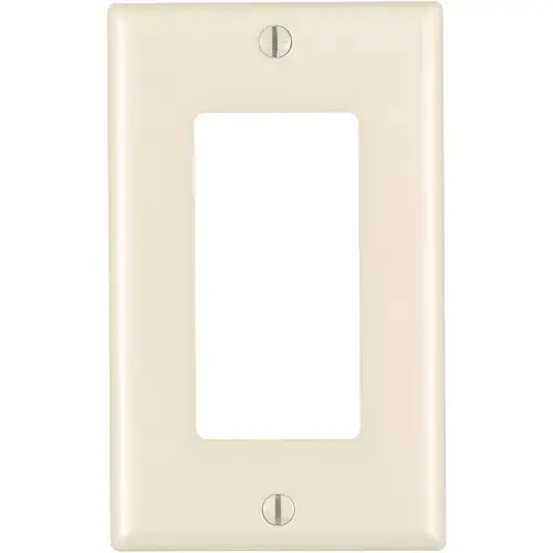 Leviton 130-80401-0NT Decora 1-Gang Nylon Rocker Decorator Wall Plate, Light Almond