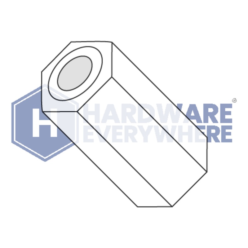 .115 x 5/8 HEX SPACER / Nylon / Natural White